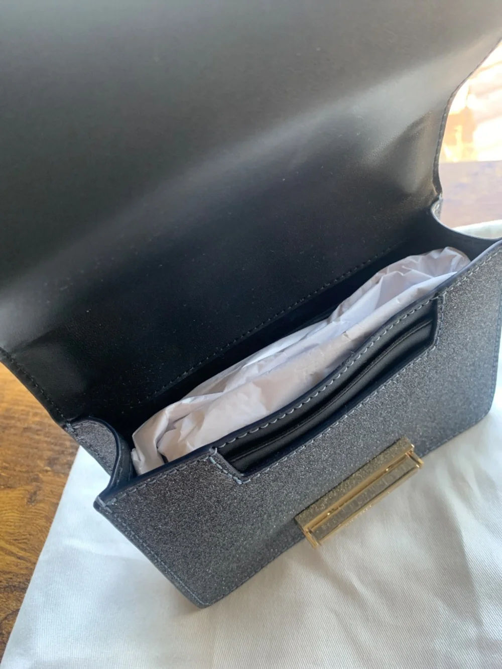 Kate Spade leather silver shoulder bag